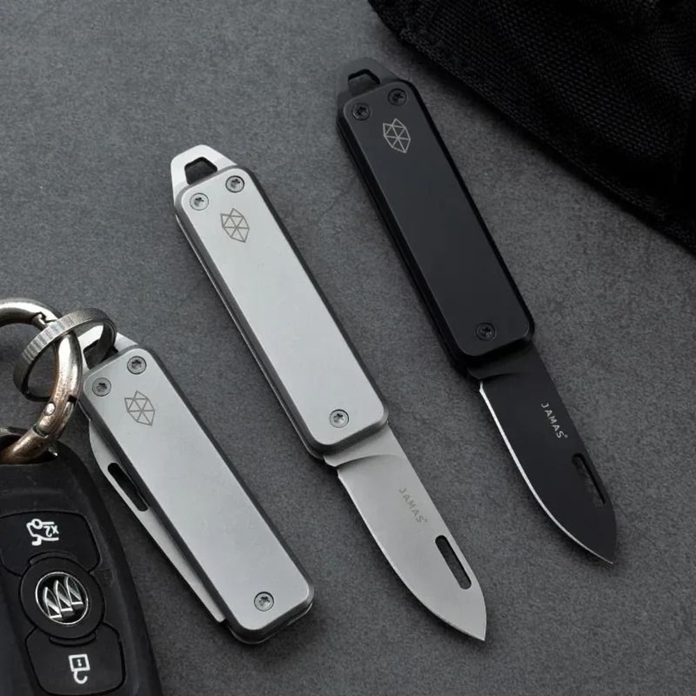 Mini Folding Pocket Knife Portable Stainless Steel Keychain Knife For Everyday Use 0