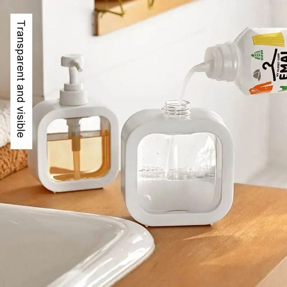 Large Capacity Laundry Detergent Dispenser Bottle Refillable Liquid Soap And Shampoo Pump Container 2