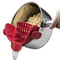 Clip On Pot Strainer Adjustable Silicone Kitchen Strainer For Pots Pans And Bowls 5