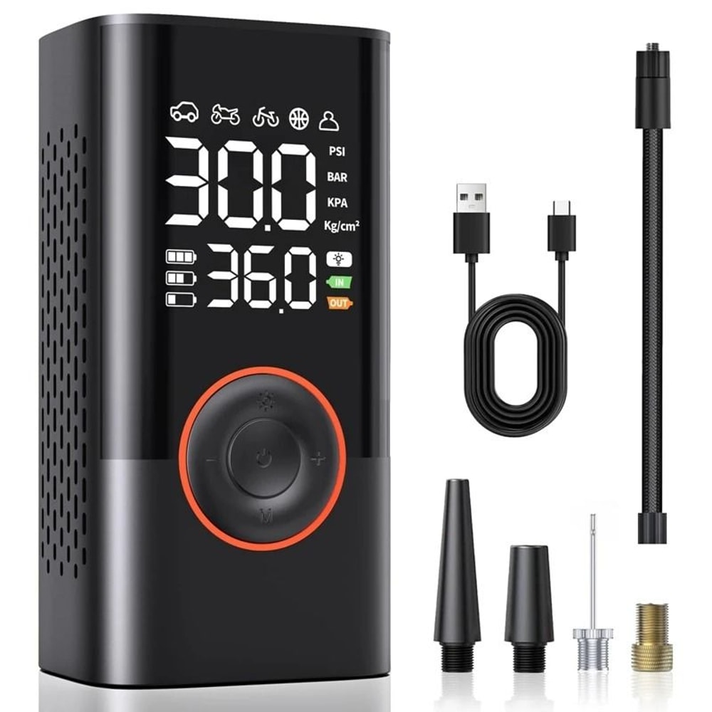 Wireless Portable Air Compressor Electric Tire Inflator Pump For Car Bike And More 4