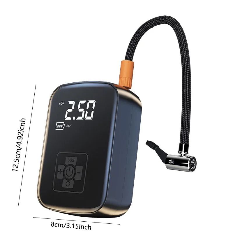 Wireless Portable Air Compressor Electric Tire Inflator Pump For Car Bike And More 2