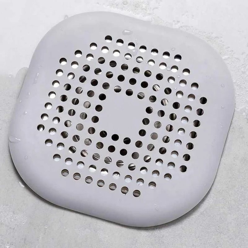 Silicone Drain Hair Catcher Cover Bathroom Shower Drain Filter Protector 0
