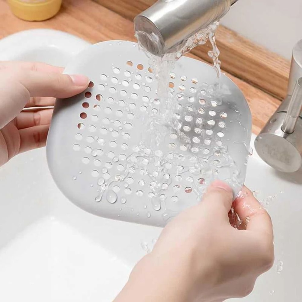 Silicone Drain Hair Catcher Cover Bathroom Shower Drain Filter Protector 8