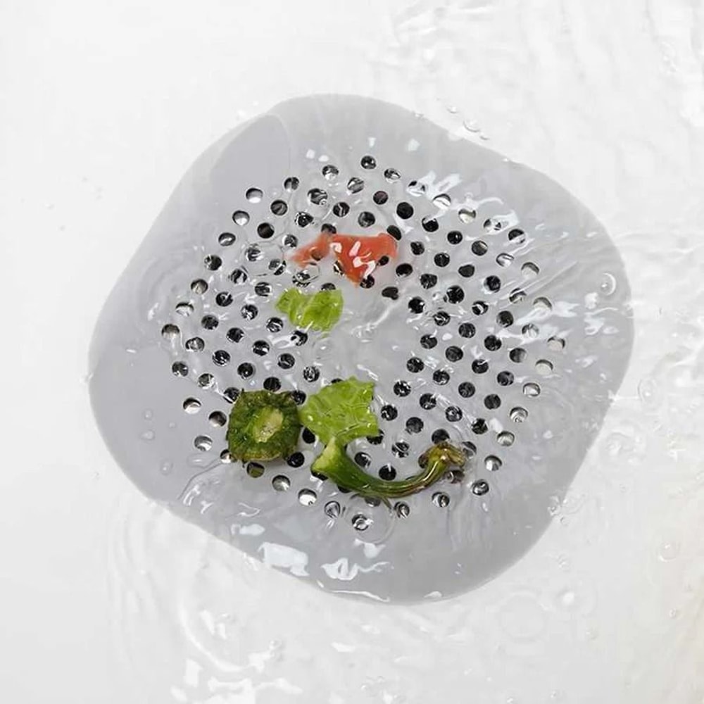 Silicone Drain Hair Catcher Cover Bathroom Shower Drain Filter Protector 9