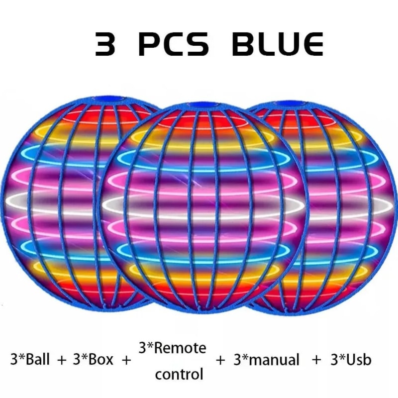 LED Flying Ball Toy Hover Spinner Hand Controlled Boomerang Drone For Kids And Family Fun 5