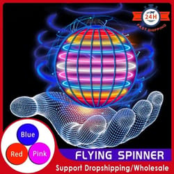 led flying ball toy hover spinner hand controlled boomerang drone for kids and family fun