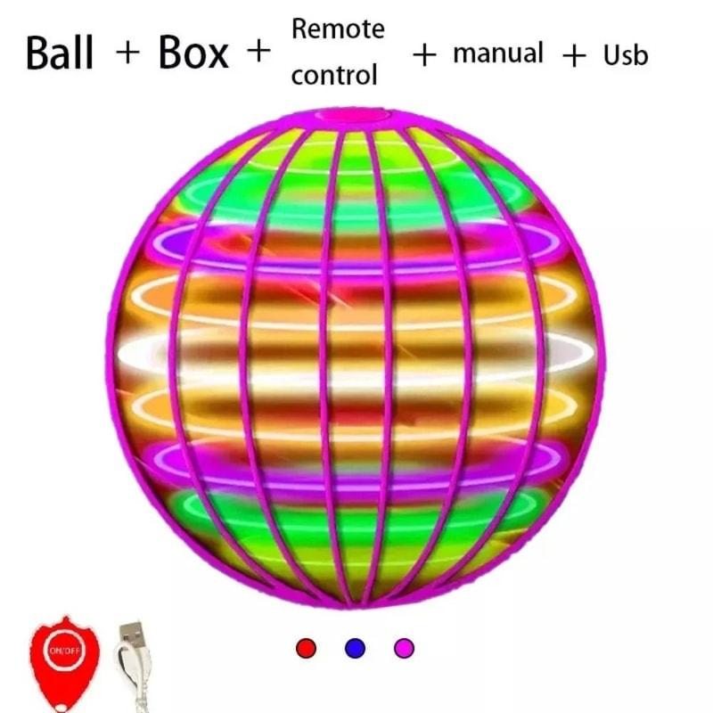 LED Flying Ball Toy Hover Spinner Hand Controlled Boomerang Drone For Kids And Family Fun 2