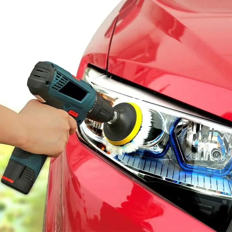 Car Polishing Pad Wool Buffing Pad For Polisher And Drill Waxing And Detailing 0