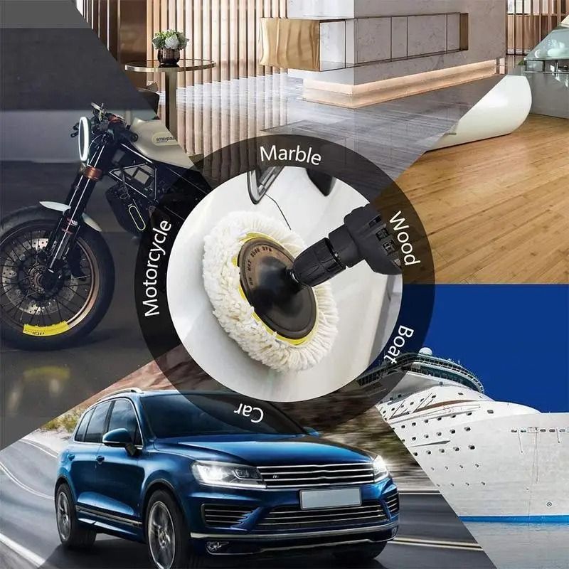 Car Polishing Pad Wool Buffing Pad For Polisher And Drill Waxing And Detailing 7