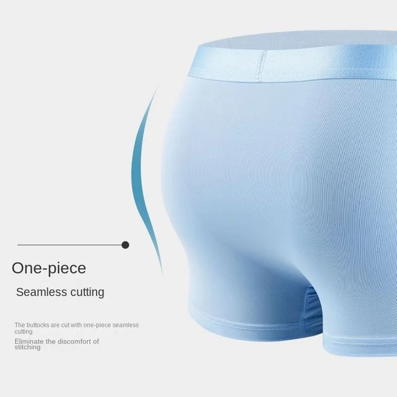 Mens Ice Silk Boxer Shorts Breathable Cooling Lightweight Underwear Set 12