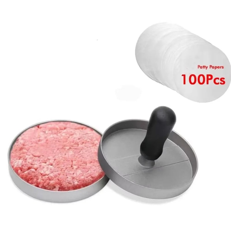 Aluminum Burger Press Hamburger Patty Maker For BBQ Grill And Kitchen Cooking 4
