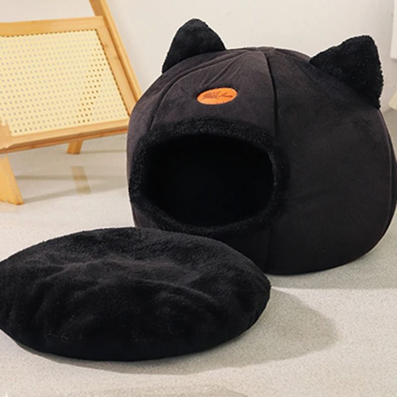 Cozy Cat Cave Bed Warm Pet Tent Bed For Cats And Small Dogs Indoor Comfort House 3