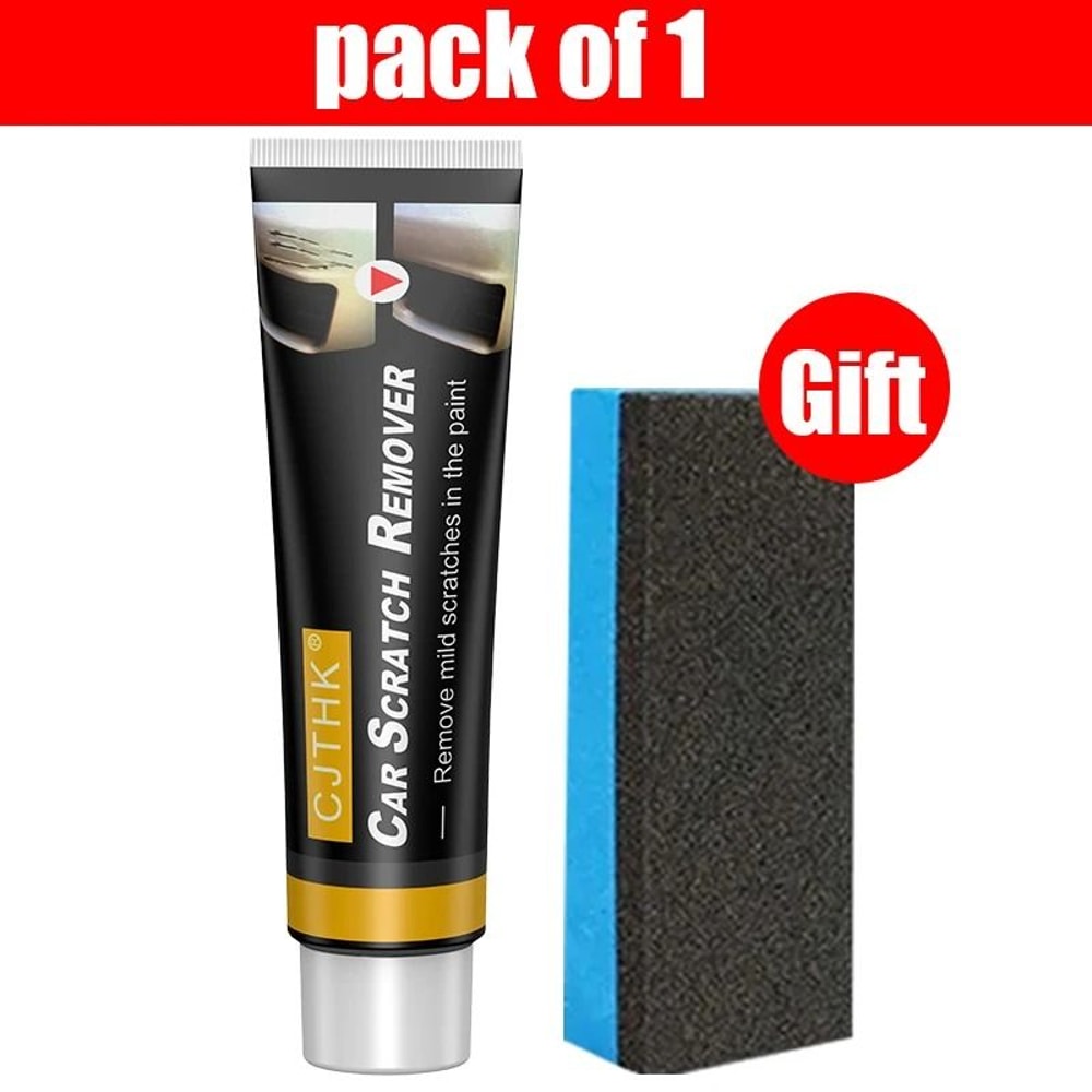 Car Scratch Remover Polishing Paste Paint Repair Compound With Sponge For Smooth Finish 2