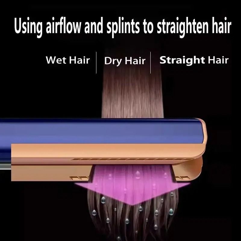 2 In 1 Hair Dryer And Straightener Negative Ion Wet And Dry Hair Styling Tool 10