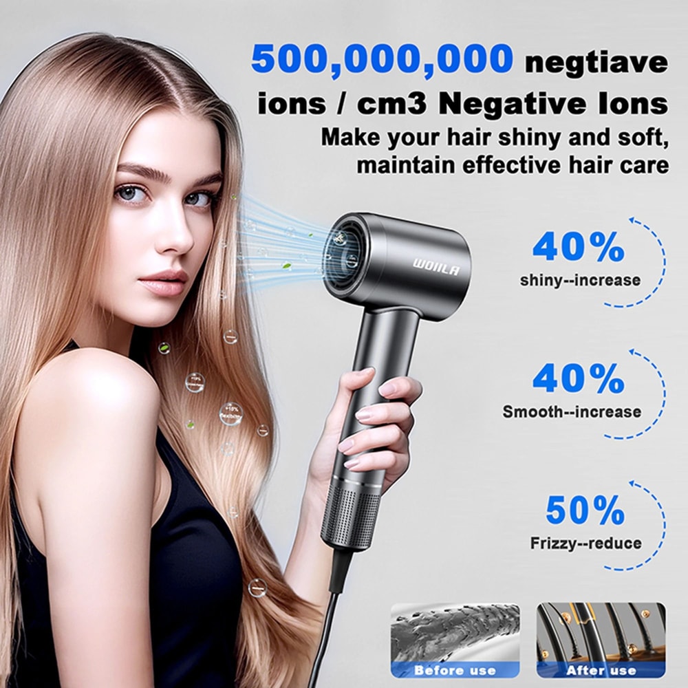 Professional High Speed Negative Ion Hair Dryer With Constant Temperature Hair Care 5