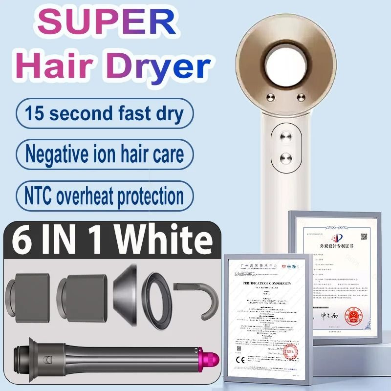 Professional Negative Ion Hair Dryer For Curly And Straight Hair With High Speed Drying 1