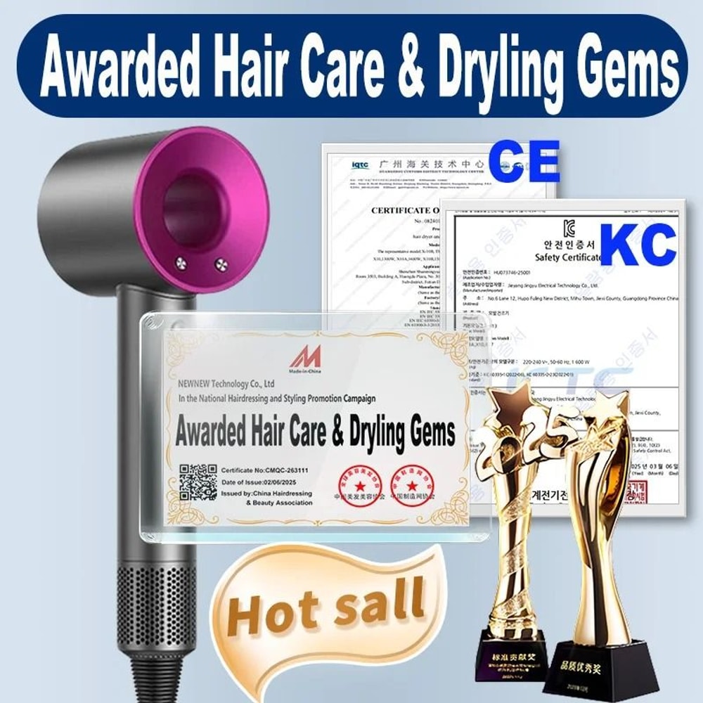 Professional Negative Ion Hair Dryer For Curly And Straight Hair With High Speed Drying 17