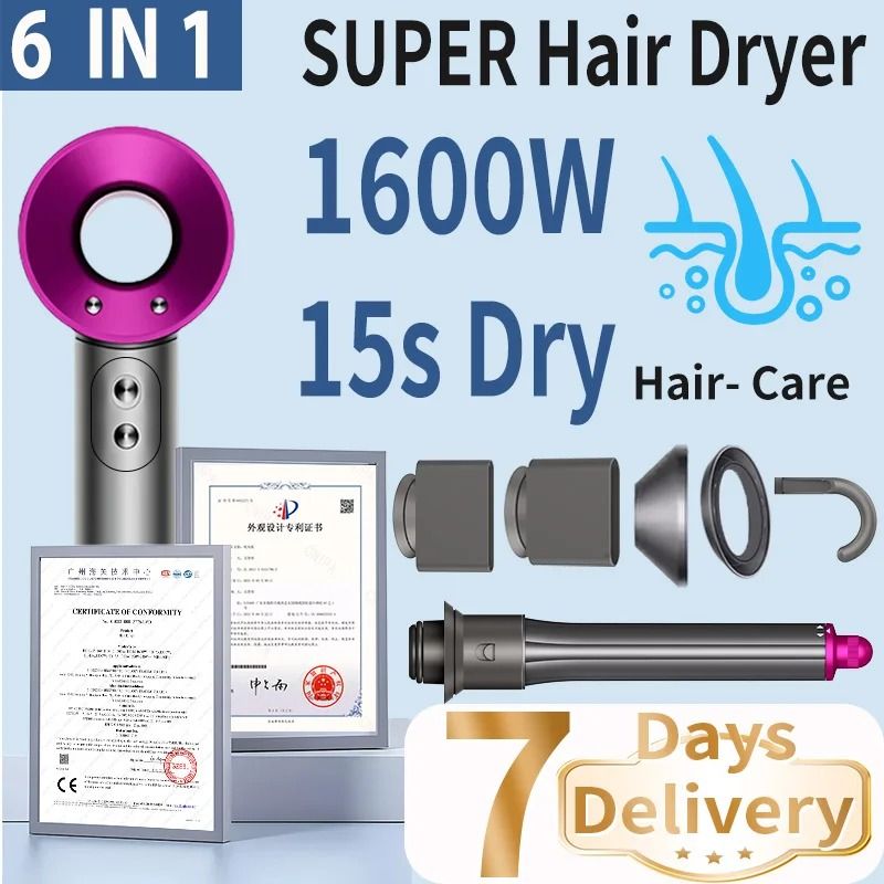 Professional Negative Ion Hair Dryer For Curly And Straight Hair With High Speed Drying 0