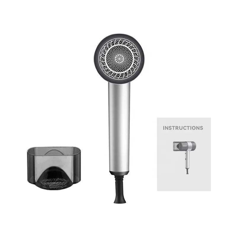 Kemei 1800W Portable Negative Ion Hair Dryer With Fast Drying Heat Settings 4