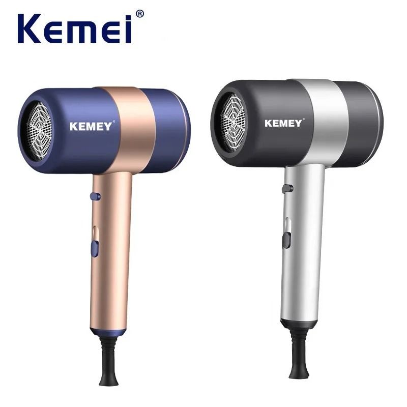 Kemei 1800W Portable Negative Ion Hair Dryer With Fast Drying Heat Settings 0