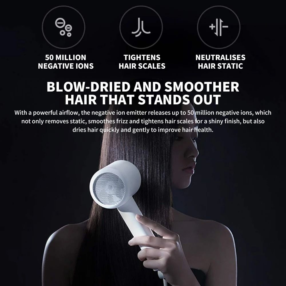 Xiaomi Mijia H300 Ionic Hair Dryer With Quick Dry Negative Ion Hair Care 4