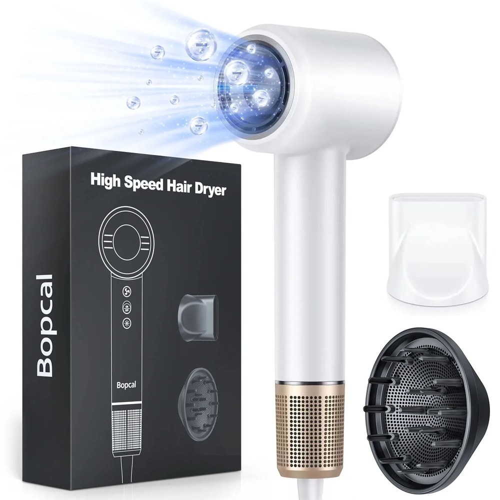 High Speed Negative Ion Hair Dryer With Diffuser For Fast Drying And Frizz Free Styling 1