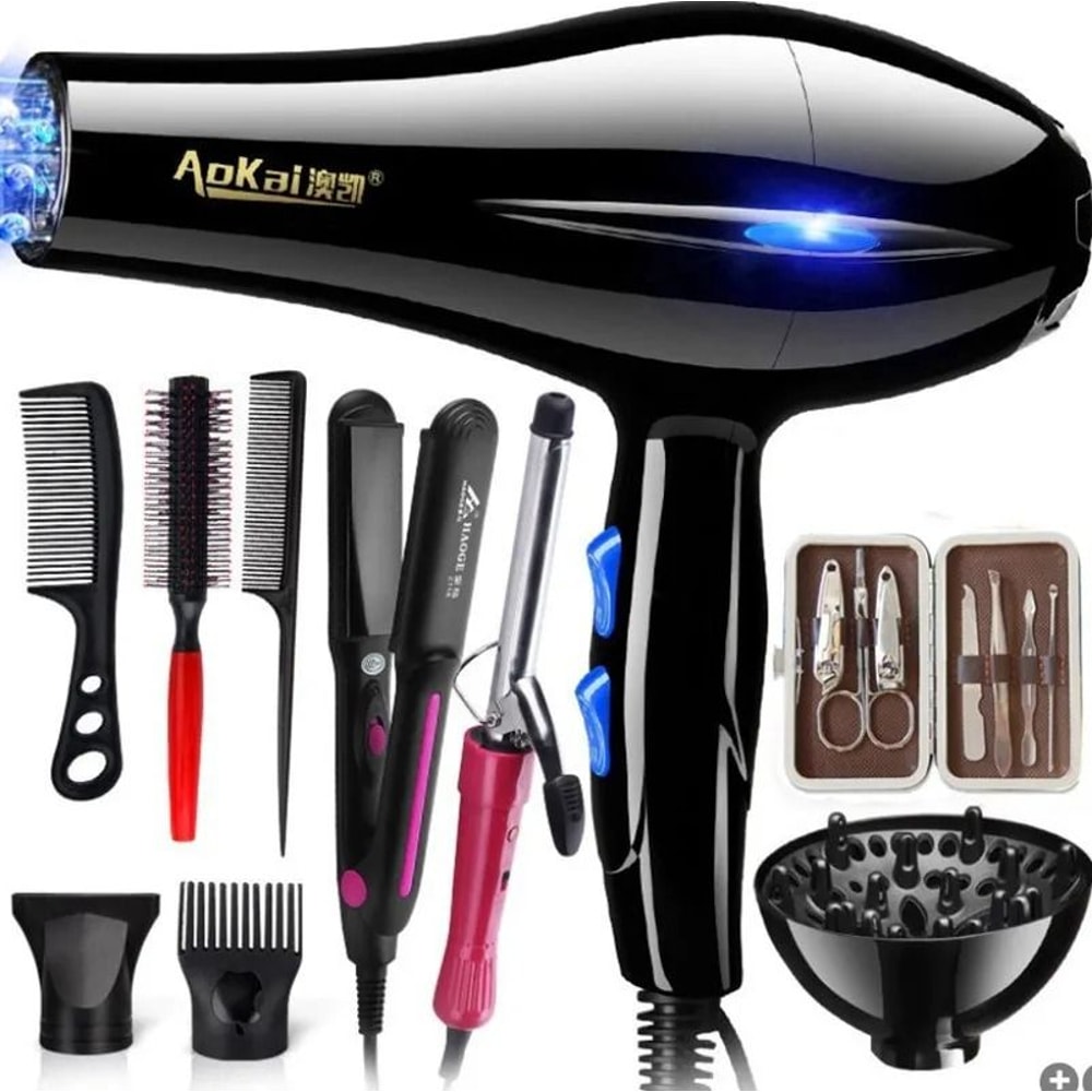 Professional Powerful Hair Dryer With Hot And Cold Air Settings For Fast Styling 2