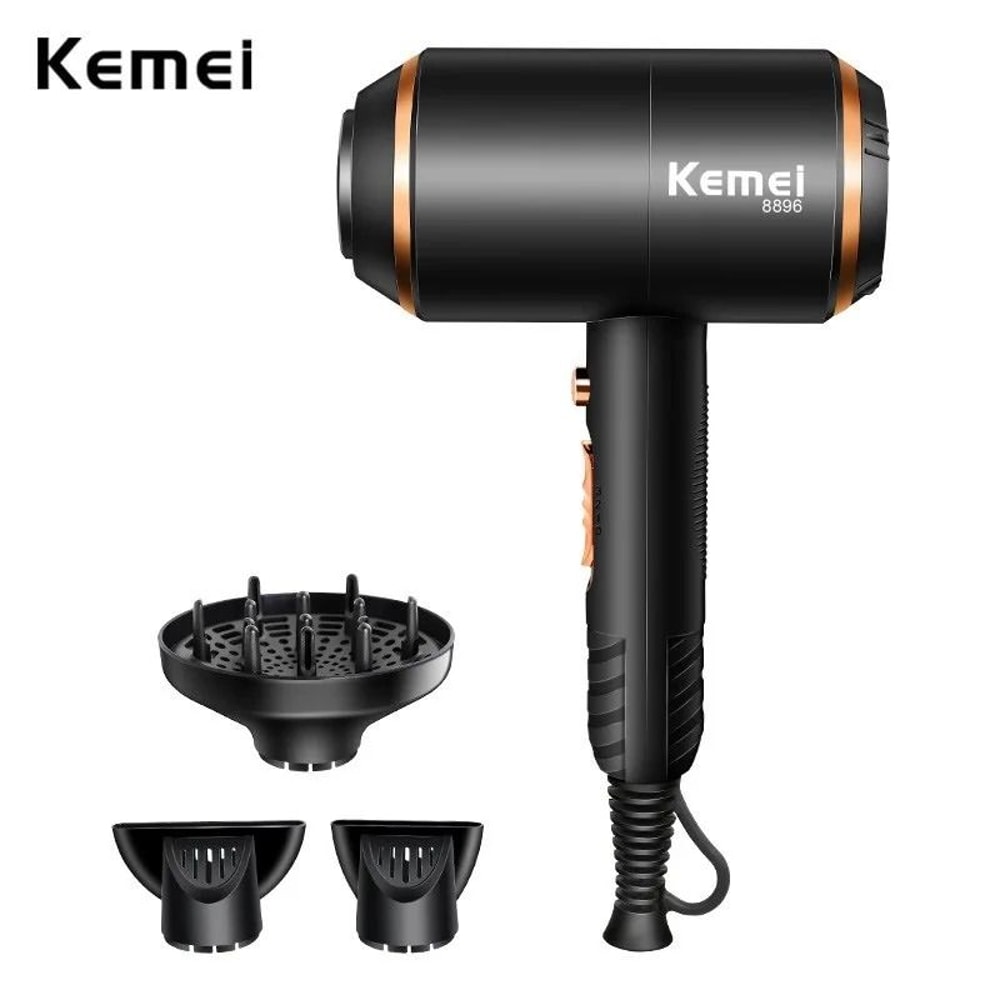 Kemei Powerful Negative Ion Hair Dryer With Overheat Protection And Fast Drying 0