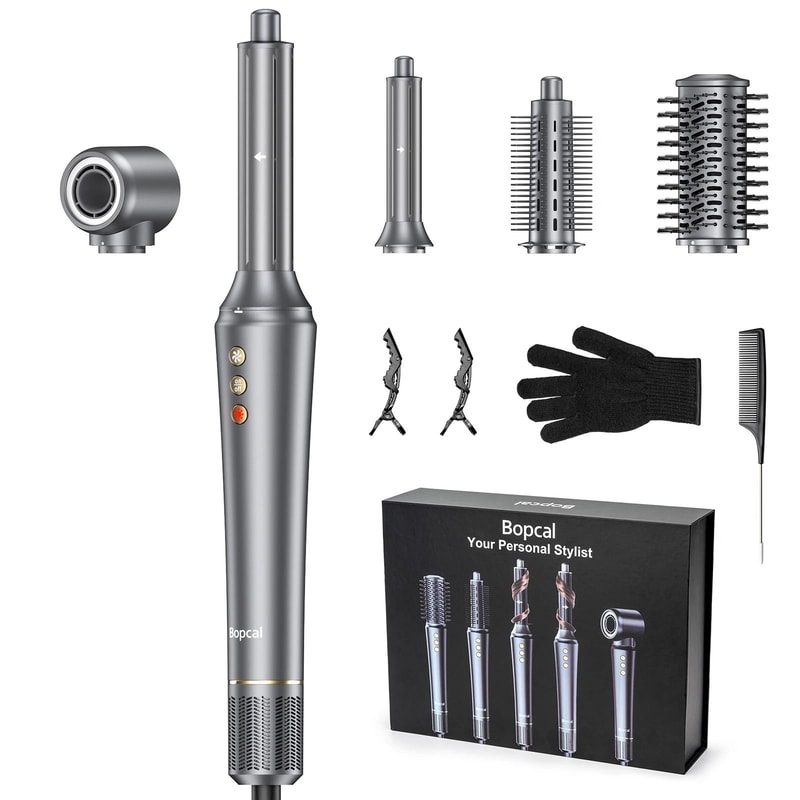 Bopcal 5 In 1 Hot Air Styler Hair Dryer Brush And Curling Tool Set 1