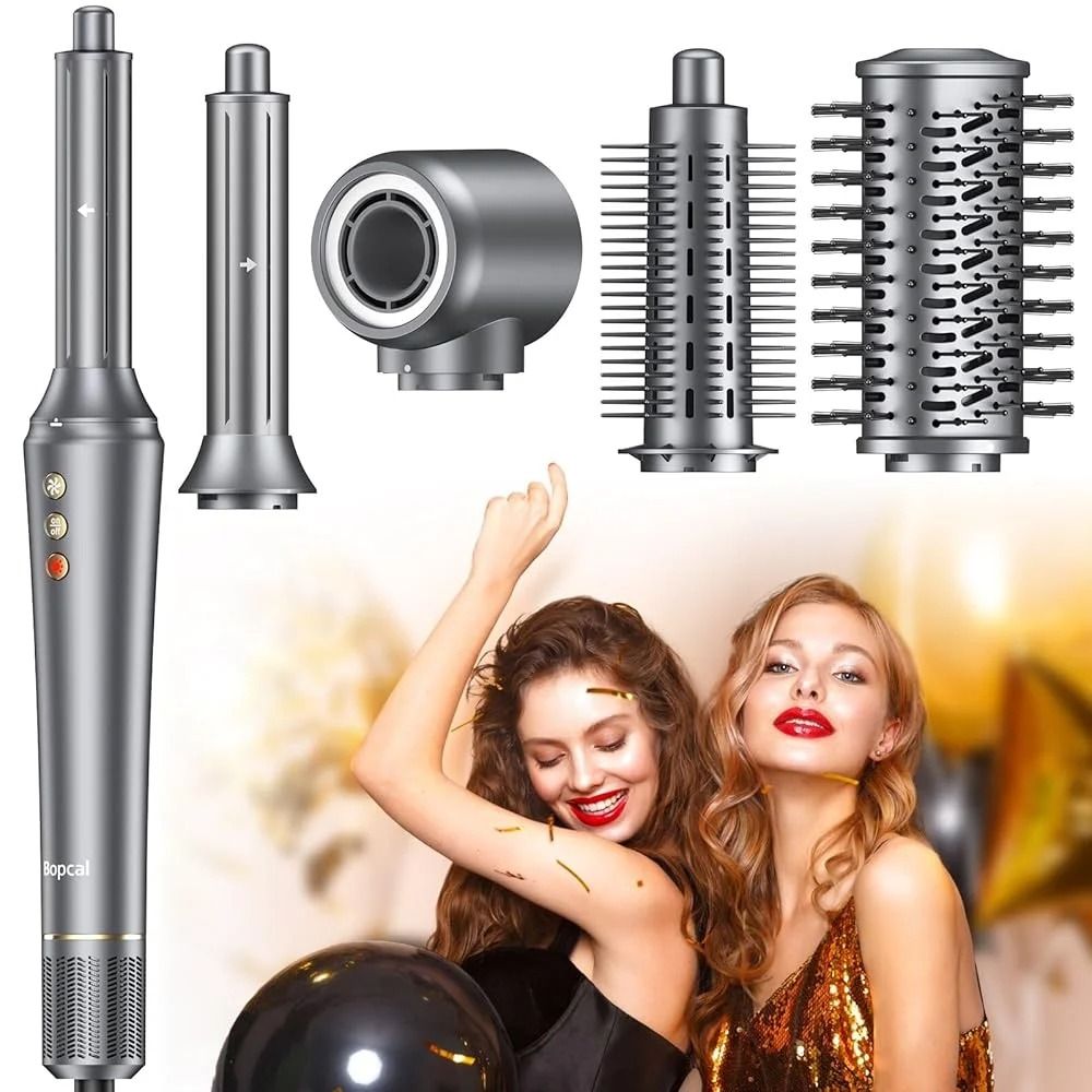 5 In 1 Hair Styler Hot Air Brush And Curling Iron Professional Hair Dryer Set 0