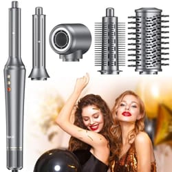 5 in 1 hair styler hot air brush and curling iron professional hair dryer set