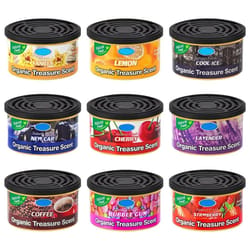 wood block car air freshener can lavender cherry and bubble gum scent