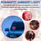 Heart Shape LED Ambient Light Solar Powered USB Rechargeable Car Decor 8