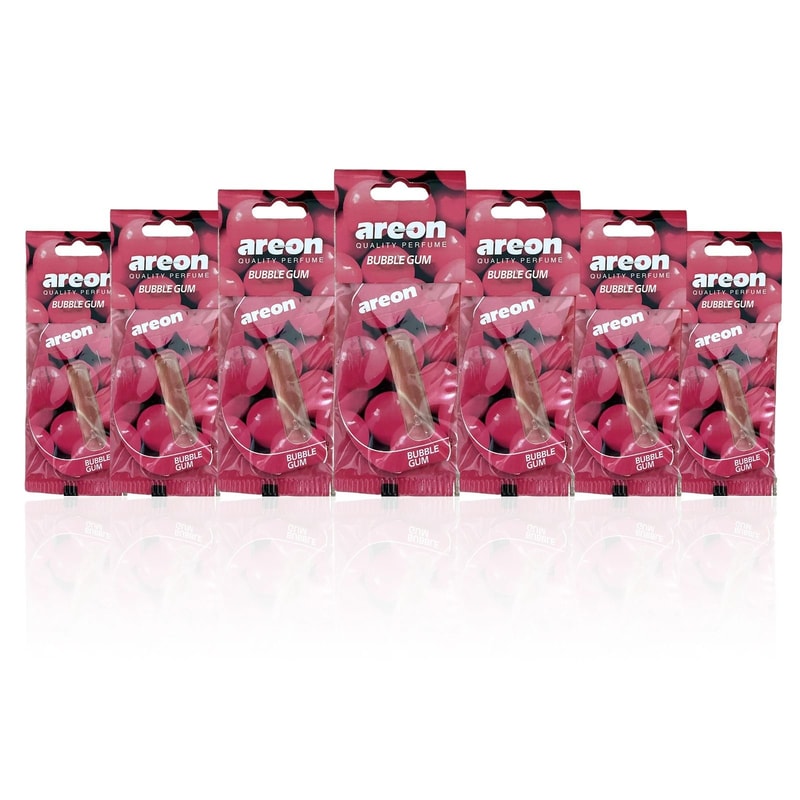 Areon Bubble Gum Scent Hanging Car Air Freshener Paper Pack 0