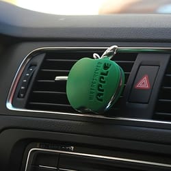 apple shape car air freshener floral scent vent clip decor