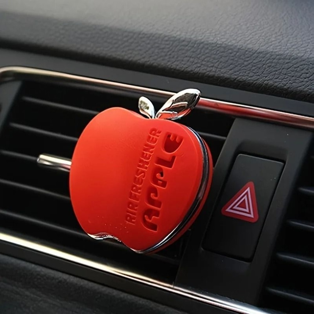 Apple Shape Car Air Freshener Floral Scent Vent Clip Decor 8