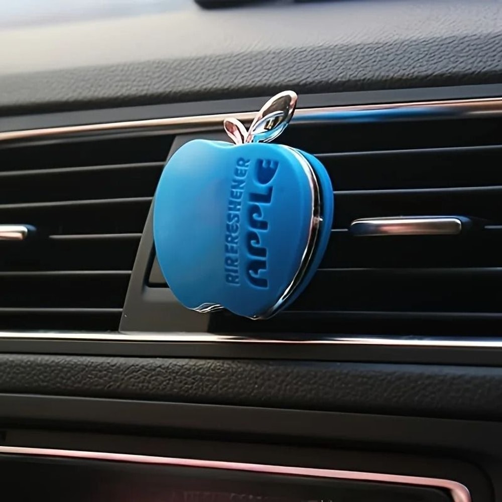 Apple Shape Car Air Freshener Floral Scent Vent Clip Decor 9