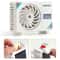 Solar Powered Car Air Vent Fan Dashboard Air Conditioner Blower Decor 9