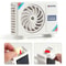 Solar Powered Car Air Vent Fan Dashboard Air Conditioner Blower Decor 9