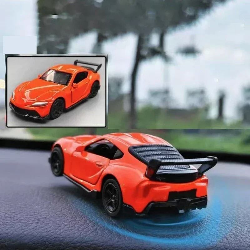 Rotating Sports Car Dashboard Decor Drift Racing Model Ornament 8