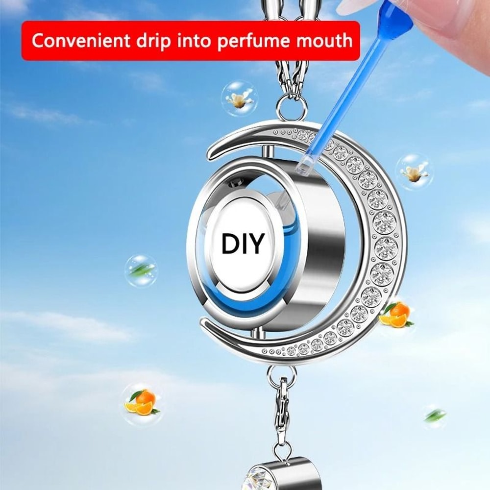 Moon Logo Car Perfume Pendant Rearview Mirror Air Freshener Ornament 18