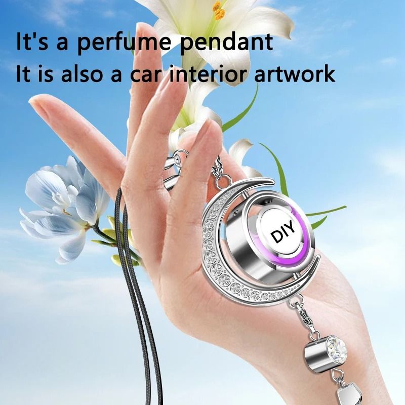 Moon Logo Car Perfume Pendant Rearview Mirror Air Freshener Ornament 19