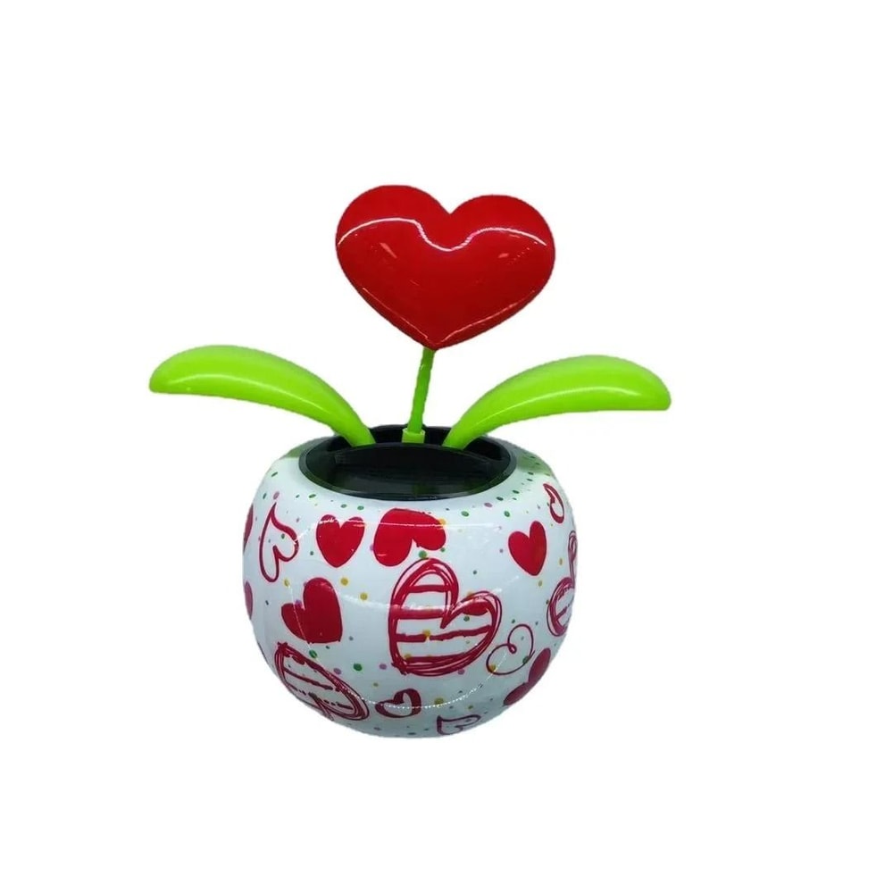Solar Powered Swinging Sunflower Bee Car Dashboard Ornament 4