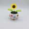 Solar Powered Swinging Sunflower Bee Car Dashboard Ornament 1