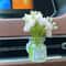 Mini Silk Flower Car Air Vent Aromatherapy Clip Decorative Vase Ornament 2