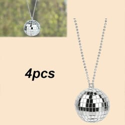 disco ball car mirror hanging ornament sparkling reflective interior decor