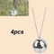 Disco Ball Car Mirror Hanging Ornament Sparkling Reflective Interior Decor 0