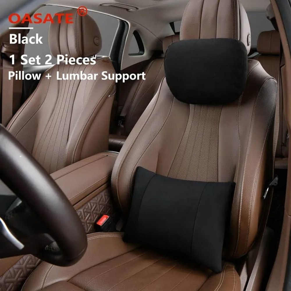 OASATE Maybach Style Car Headrest Neck Support Pillow Set 7