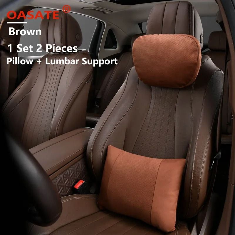 OASATE Maybach Style Car Headrest Neck Support Pillow Set 9