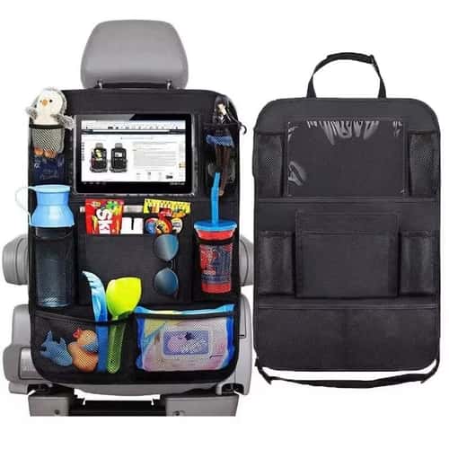 Car Backseat Organizer with Tablet Holder and Storage Pockets